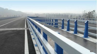 公路防撞護欄 0.6m 藍(lán)色
